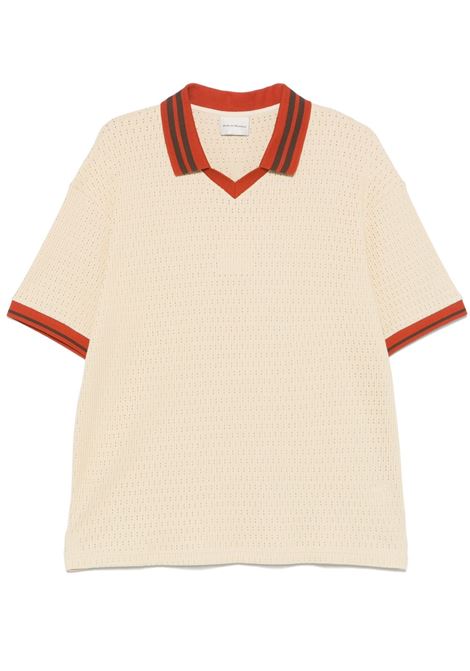 Beige Le Ajouré polo shirt Drôle de monsieur - men DRÔLE DE MONSIEUR | GPL143CO193LBG